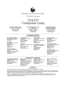 2014–2015 - Undergraduate Catalog