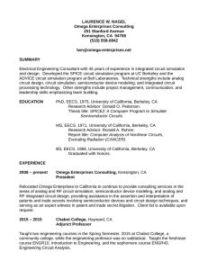 Resume for Laurence Nagel - Omega Enterprises Consulting