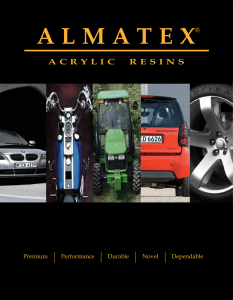 Almatex 2007 Brochure - Anderson Development