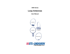 6500 Series Loop Antennas User Manual - ETS