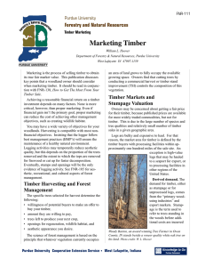 Marketing Timber - Purdue Extension