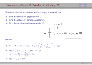 Intermediate Exam II: Problem #1 (Spring `05)