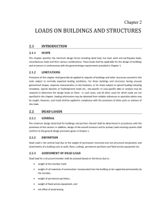 LOADS ON BUILDINGS AND STRUCTURES