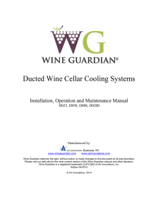 Wine Cellar cooling Systems