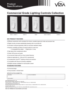 Commercial Grade Lighting Controls Collection