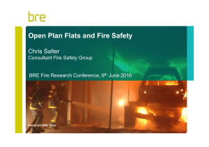 Open-plan flats and fire safety - Dr Chris Salter