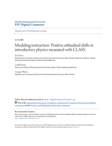 Modeling instruction: Positive attitudinal shifts in introductory physics