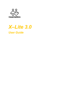 X–Lite 3.0 - CounterPath