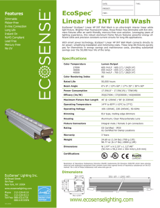 EcoSpec® Linear HP INT Wall Wash