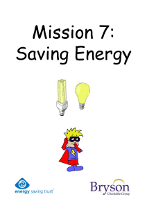 Mission 7: Saving Energy