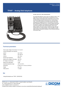TPA97 - Analog field telephone