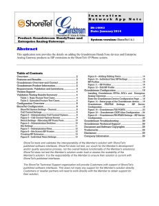 ShoreTel Grandstream Handytone and Enterprise Analog Gateways