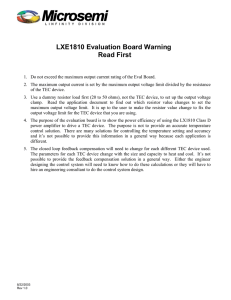 LXE1810 Evaluation Board Warning Read First