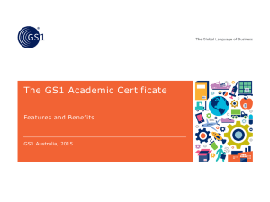 GS1 Academic Certificate features and benefits