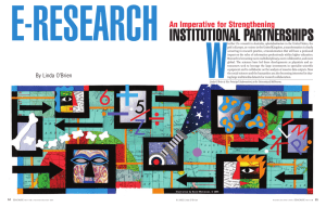 E-Research: An Imperative for Strengthening Institutional Partnerships