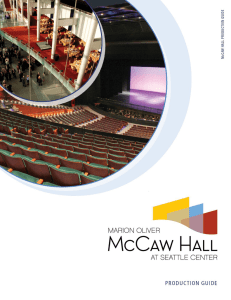 McCaw Hall at Seattle Center Production Guide