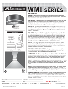 WMI Series p1(s) - WLS Lighting Systems