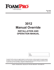 3012 Manual Override