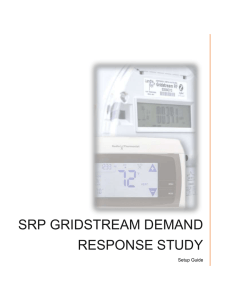 SRP Gridstream Demand Response Study