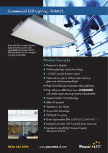 Product Features Commercial LED Lighting - LUMO2