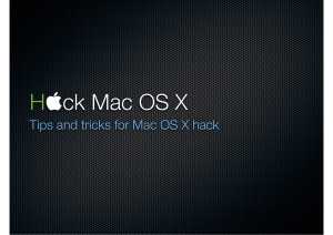 H  ck Mac OS X