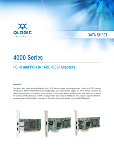 Data Sheet: 4000 Series PCI-X and PCIe to 1GbE iSCSI