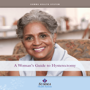 A Woman`s Guide To Hysterectomy