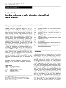 Due-date assignment in wafer fabrication using artificial neural