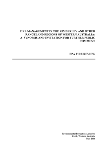 Fire Management in the Kimberley and Other Rangeland Regions of