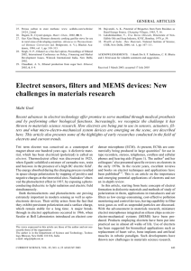 Electret sensors, filters and MEMS devices