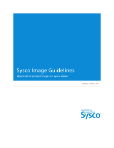 Sysco Image Guidelines