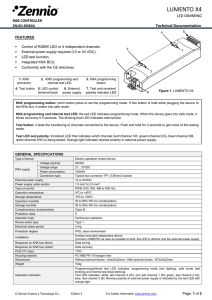 Technical Datasheet Lumento X4 Ed.3 EN