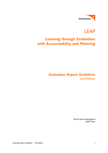 Learning through Evaluation with Accountability and Planning