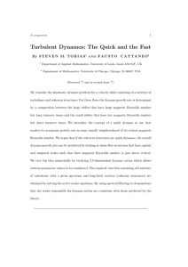 Turbulent Dynamos: The Quick and the Fast - Flash