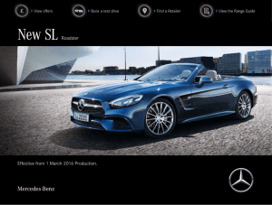 New SL Roadster Effective from 1 March 2016 Production.
