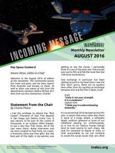 august 2016 - The Continuing Committee