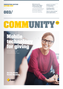Mobile technology for giving