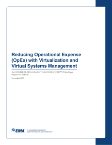 (OpEx) with Virtualization