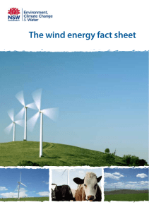 The wind energy fact sheet - NSW Environment