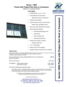 Series 1600 PDF - Northern Architectural Systems
