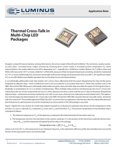 Thermal Cross-Talk in Multi-Chip LED Packages