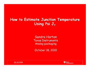 How to use Psi-JT to calculate Junction Temperature