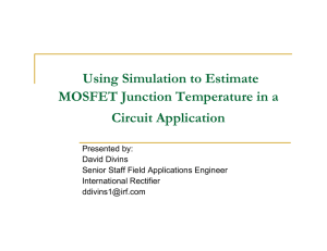 Using Simulation to Estimate Mosfet Junction Temperature in a