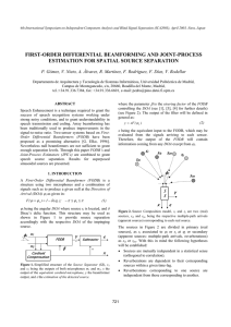 FIRST-ORDER DIFFERENTIAL BEAMFORMING AND JOINT