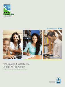 We Support Excellence in STEM Education