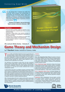 Textbook Flyer - Game Theory Lab, CSA