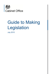 Guide to Making Legislation