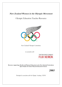New Zealand Women in the Olympic Movement