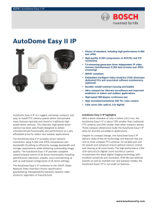 AutoDome Easy II IP - CCTV Installers Cardiff