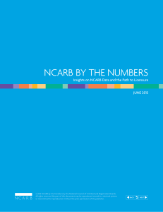 2015 NCARB by the Numbers